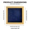 Classic Natural Wood Shadow Box Frame with Acrylic Front - Navy Blue Suede Backing, 30 Sizes
